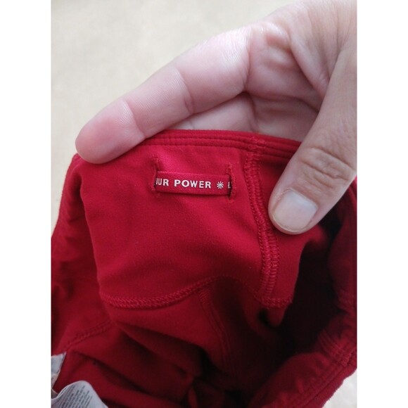 Athleta Chit Chat Tight Leggings Girls M Red High Rise Athleisure Activewear - Picture 6 of 8